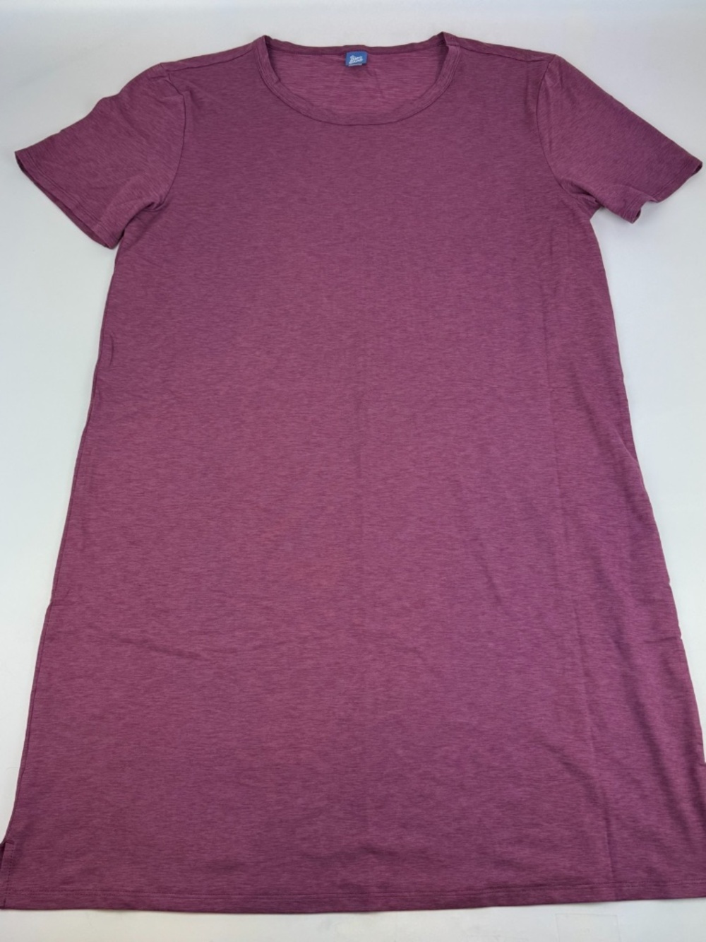 Rip Skirt Womens Size M Tee Shirt Dress Crew Neck Magenta